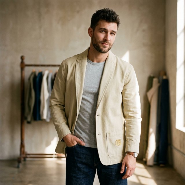 Deal Clothing - Mens Cotton Jacket (AS353) - Mens Clothing - Tom's Place